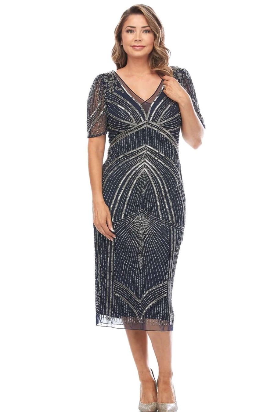 Women Jesse Harper | Jesse Harper Beaded Dress In Midnight