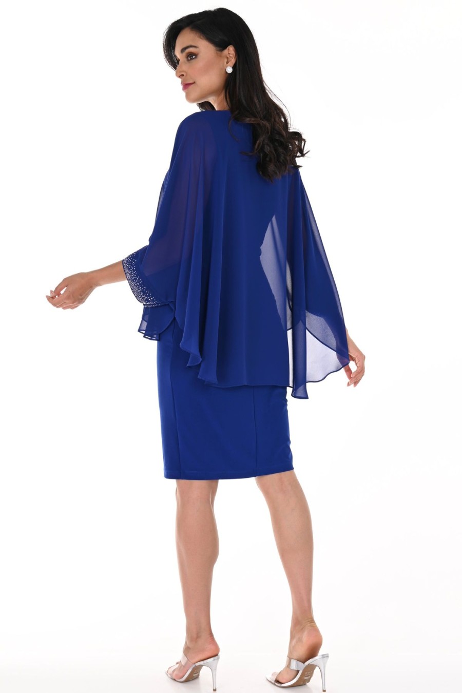 Women Frank Lyman | Lyman By Frank Lyman Dress In Imperial Blue 248148