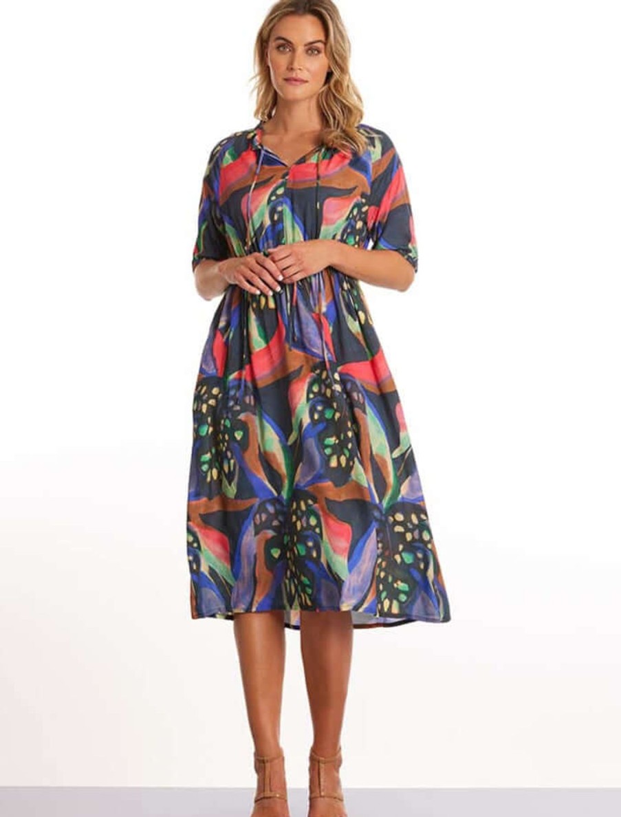 Women Marco Polo | Marco Polo Night Bloom Dress